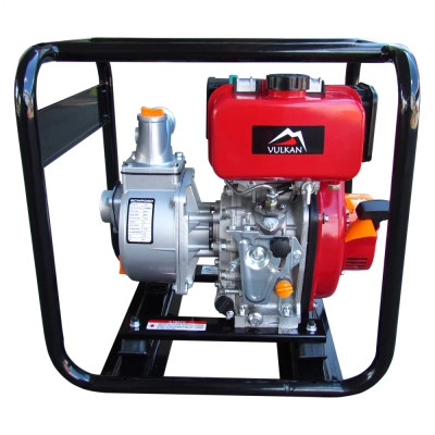 Мотопомпа Vulkan рукав 50мм, 28м3/год, підйом 28м, чиста вода, SCWPD50, дизельна (79164) Вінниця - фото 2
