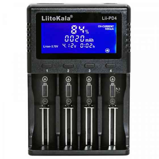 Зарядний пристрій LiitoKala Lii-PD4, 4x(LiOn/LiFePO4/NiMH/NiCd), display (Lii-PD4) Киев