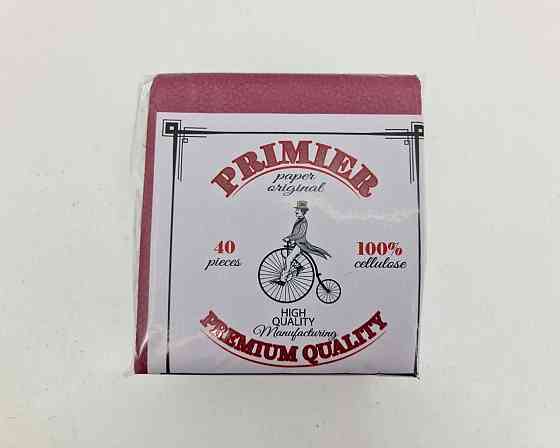 Човники паперові 40лист Прем'єр 2-вух шарні Бордо 30х30 (12 пачка) Харків