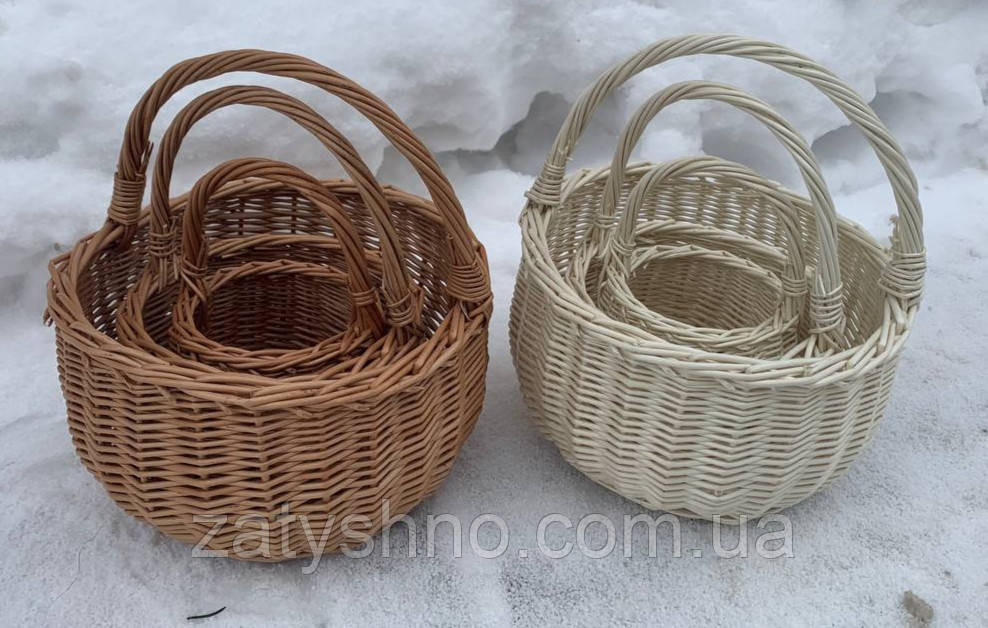 Набір плетених кошиків Київ - фото 2