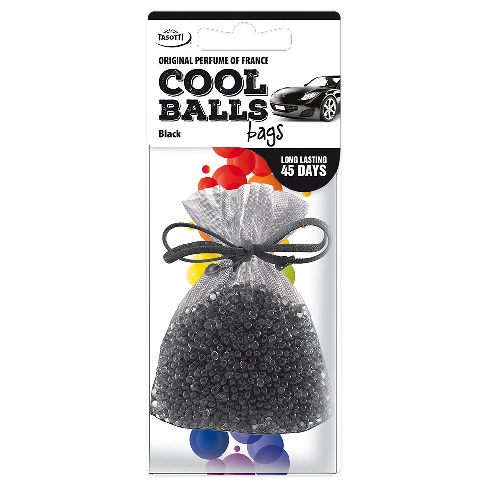 Ароматизатор для авто мішочок "Cool Balls" Black (Чорний) 25г Tasotti Київ - фото 1