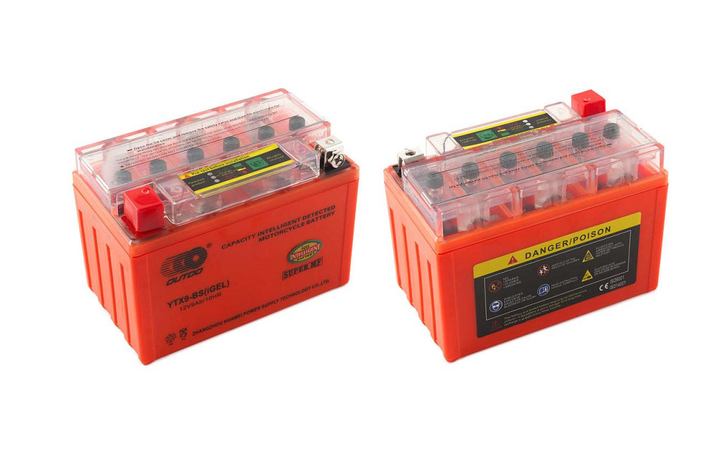 Акумулятор 12V 9А гелевий (151x86x106, помаранчевий, з індикатором заряду) Мукачево - фото 1