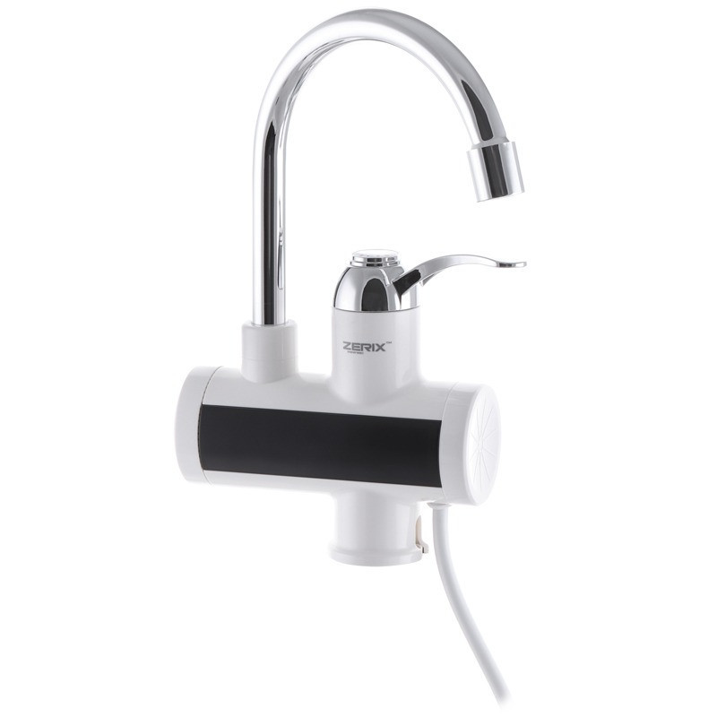 Проточний водонагрівач Zerix ELW21-E 3,6 кВт електрокран з індикатором температури (ZX3264) Чернівці - фото 3