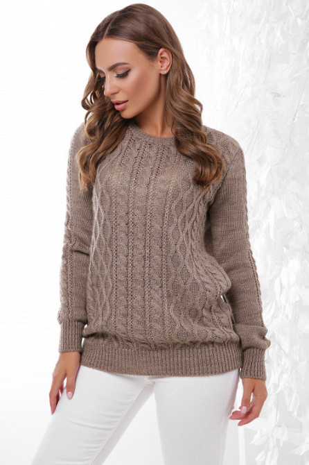 Свитер модный женский вязаный 158 Киев - изображение 1
