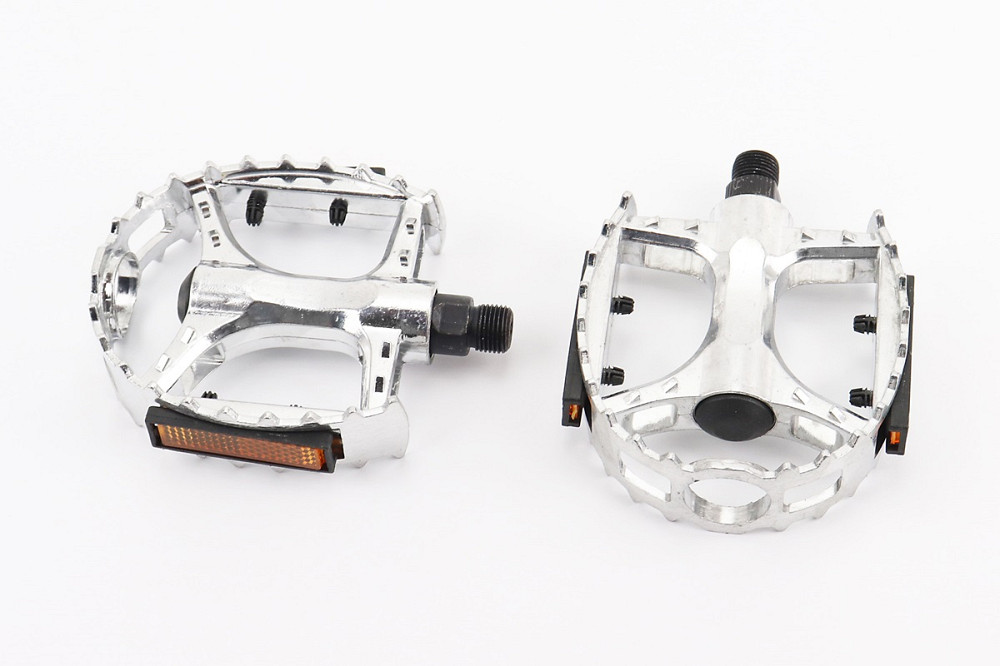 Педалі MTB широкі 9/16" (100х95х30мм) алюмінієві, сірий Київ - фото 1
