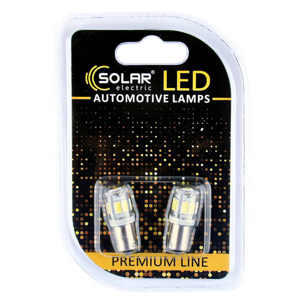 LED автолампа Solar 12V T8.5 BA9s 9SMD white, 2шт Киев - изображение 1