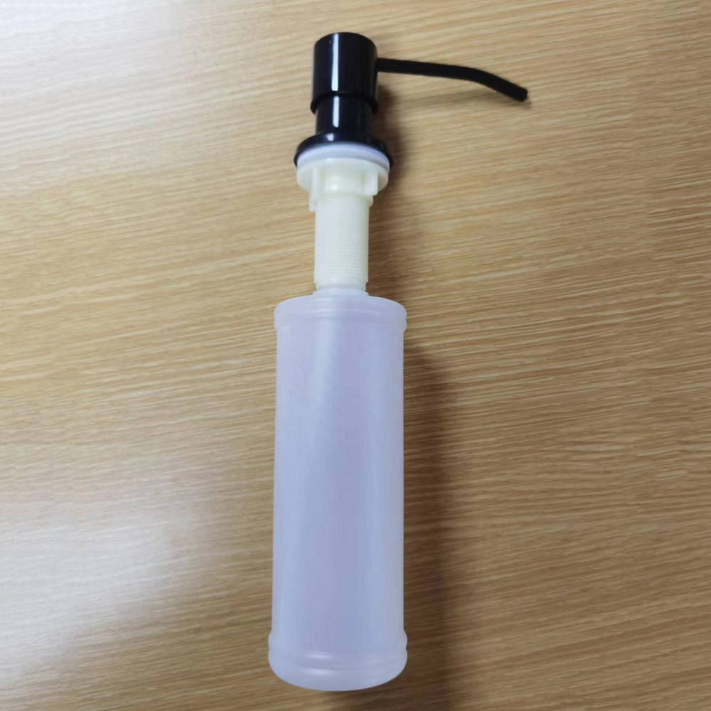 Дозатор для жидкого мыла Zerix DIS-01.SUS Black (врезной, 300 мл) черный из нерж стали (ZX5022) Черновцы - изображение 3