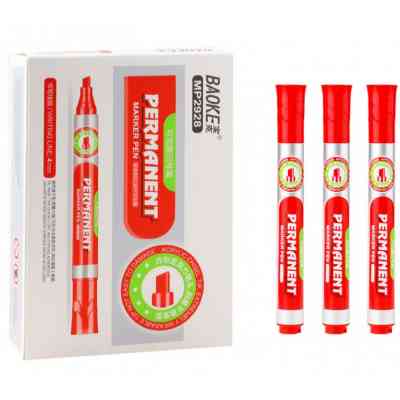 Маркер Baoke водостойкий, 1-4 мм клин. наконечник красный (MARK-PER-BAO-MP2928R) Винница