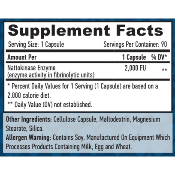 Наттокиназа Haya Labs Nattokinase 2000 FU 90 Veg Caps Луцк - изображение 2