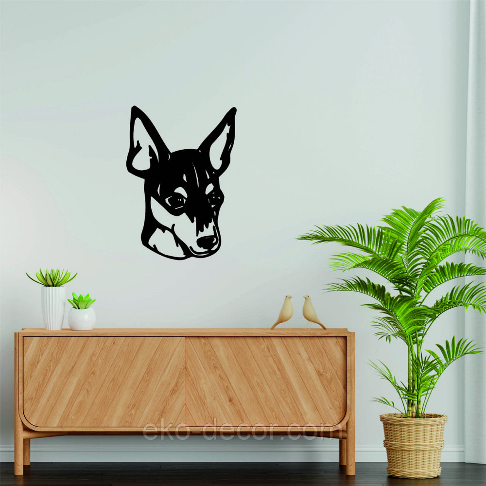 Декоративне настінне Панно «Фокстер'єр», Декор на стіну Київ - фото 4