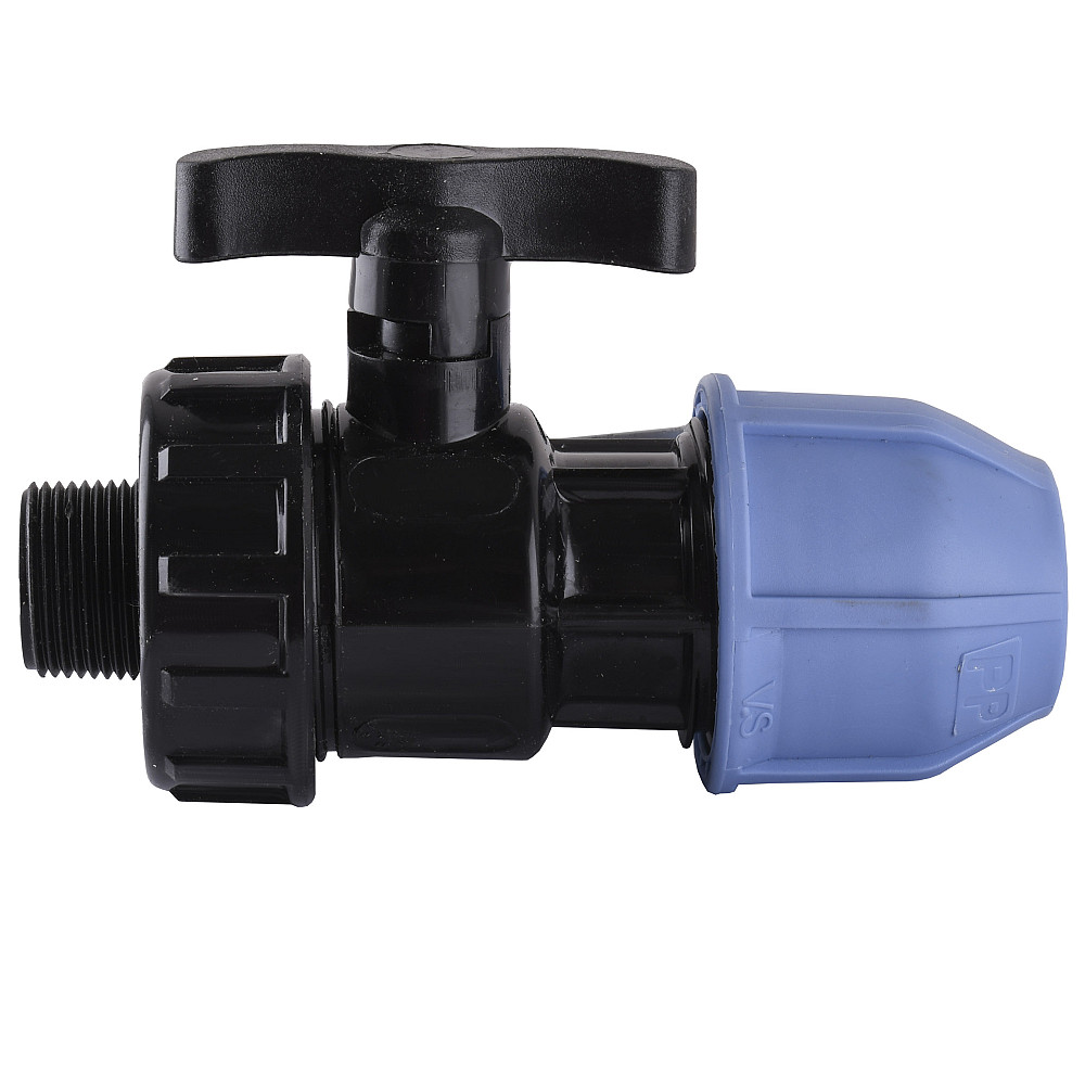 Кран кульовий ПНД Vsplast 20*1/2 '' ЗР 6003 Луцк - изображение 1