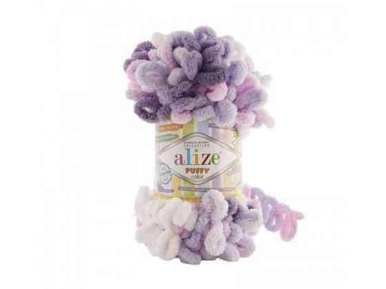 Пряжа Puffy Color 6305 5шт/уп ТМ ALIZE Київ
