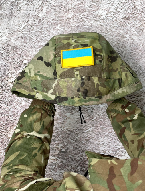 Чохол на шолом маскувальний мультикам Кавер чохол на каску шолом маскувальний тактичний Дніпро - фото 2