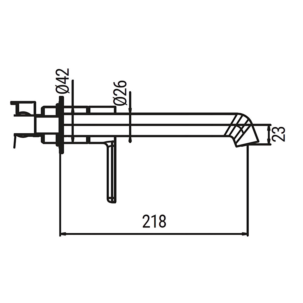Смеситель для умывальника встраиваемый Koer KB-16029-01 Цвет хром (KR5480) Киев - изображение 2