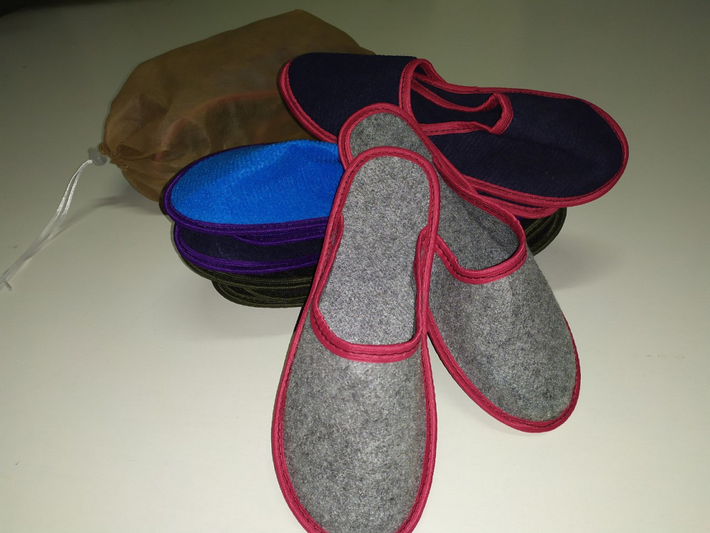 Тапочки для гостей 5 в 1, тапочки для гостей, гости, пять тапочек в наборе с 38 по 44р. Одесса - изображение 1