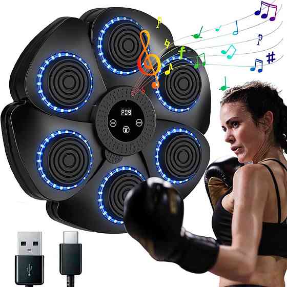 Настенная мишень для бокса с Bluetooth / Тренажер для бокса с музыкой / Музыкальний боксерский тренажер Киев