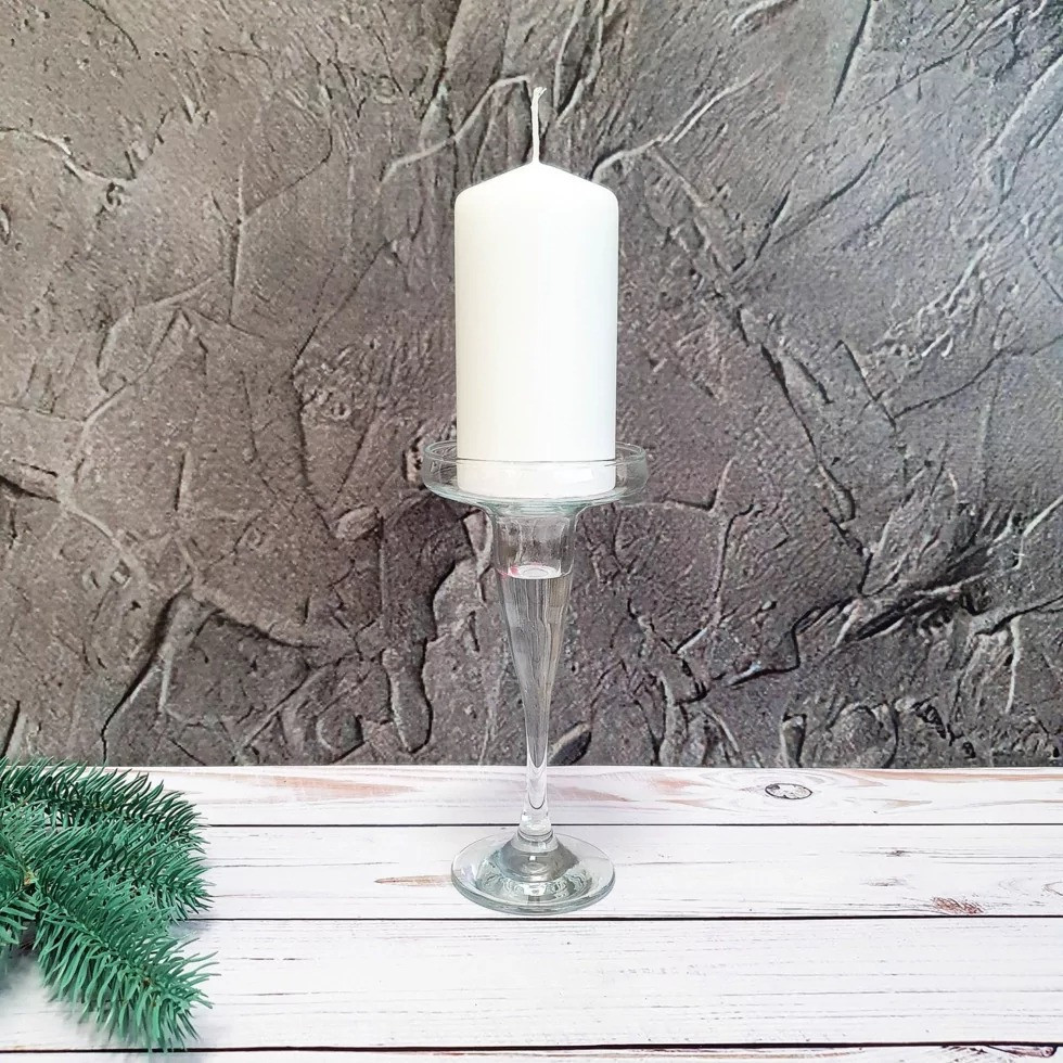 Свічка столова циліндр Bispol AURA Candles sw60/120-090 Білий Луцк - изображение 7