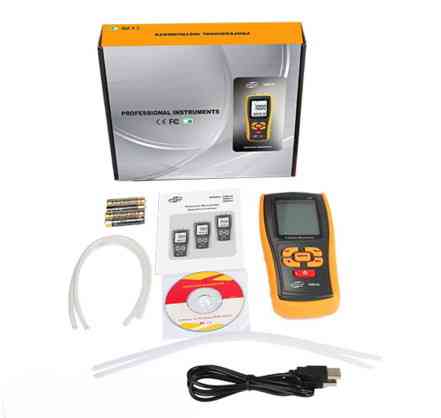 Мікроманометр диференціального тиску USB, ±10 кПа BENETECH GM510 Чернігів