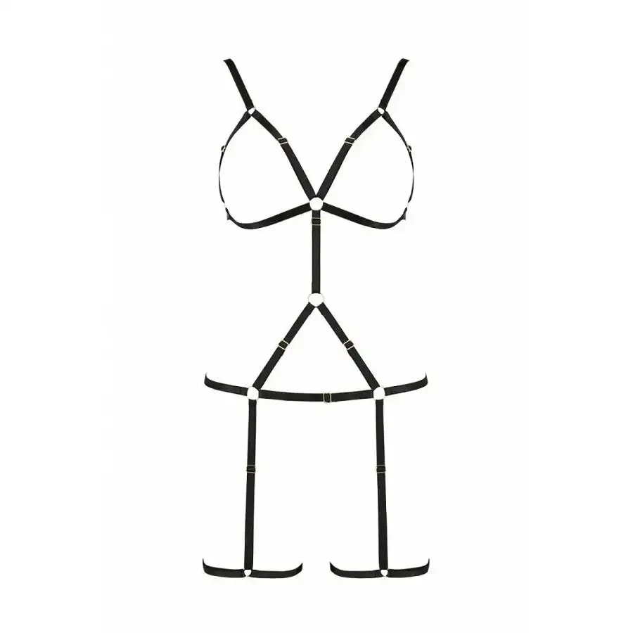 Портупея-стрепи на все тіло Passion Exclusive INDICA L/XL, black Львів - фото 5