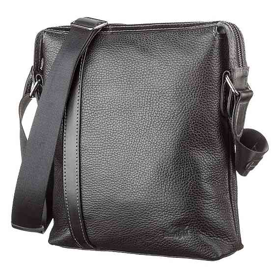 Сумка чоловіча SHVIGEL 11122 шкіряна Чорна Київ