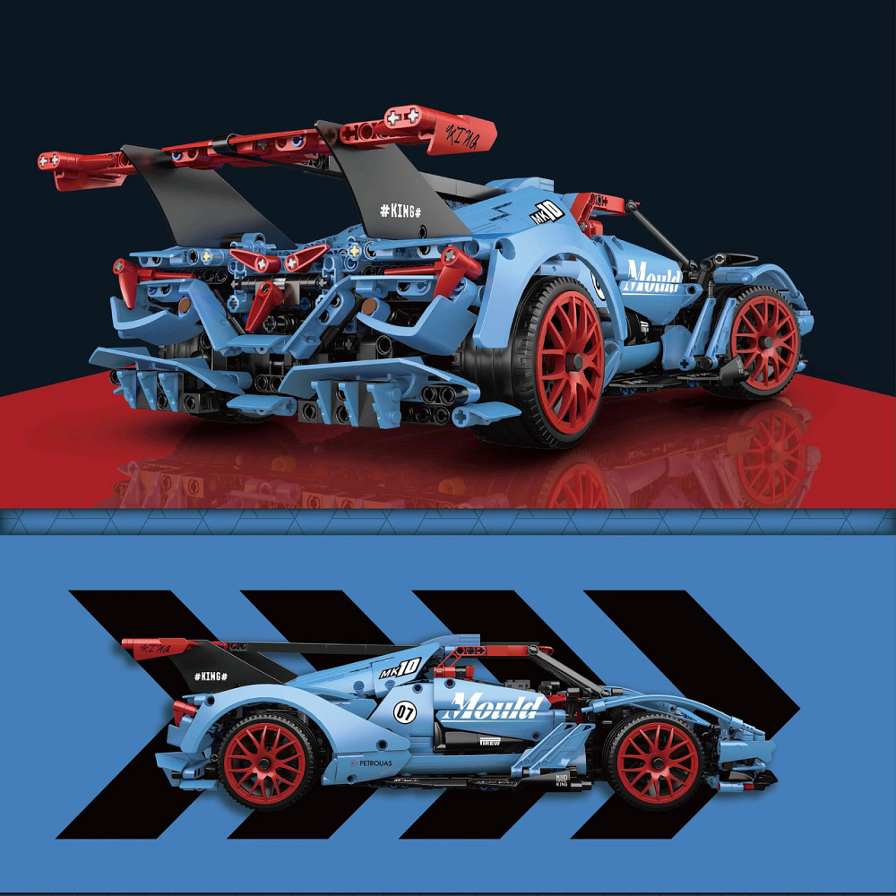 Конструктор Спортивний автомобіль на дистанційному управлінні на 1669 деталей, синя Кам'янець-Подільський - фото 3