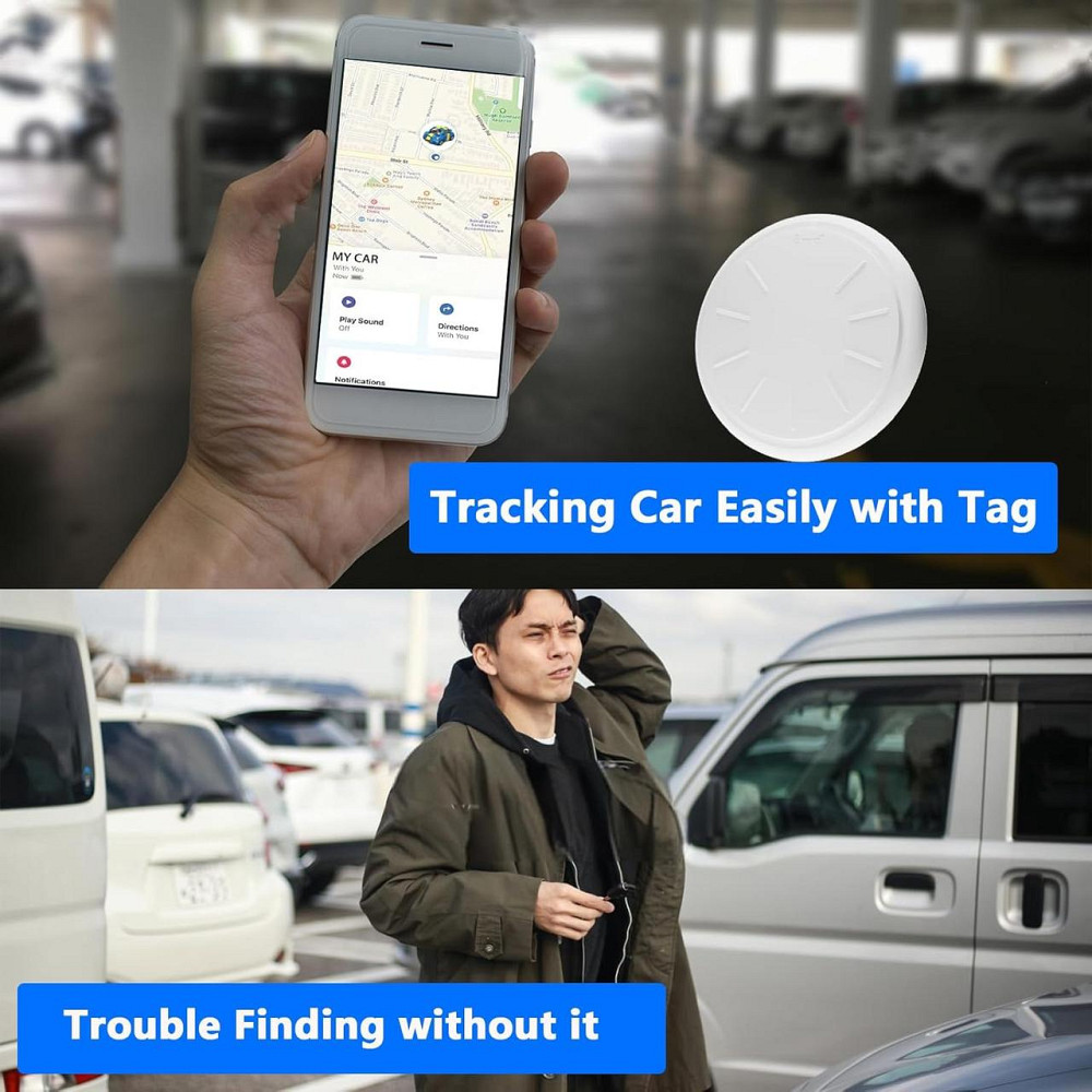 GPS Bluetooth трекер ZITTZ 4 шт, сумісний з Apple Find My, AirTag-аналоги, брелок для ключів, валізи, рюкзака, домашніх тварин Київ - фото 2