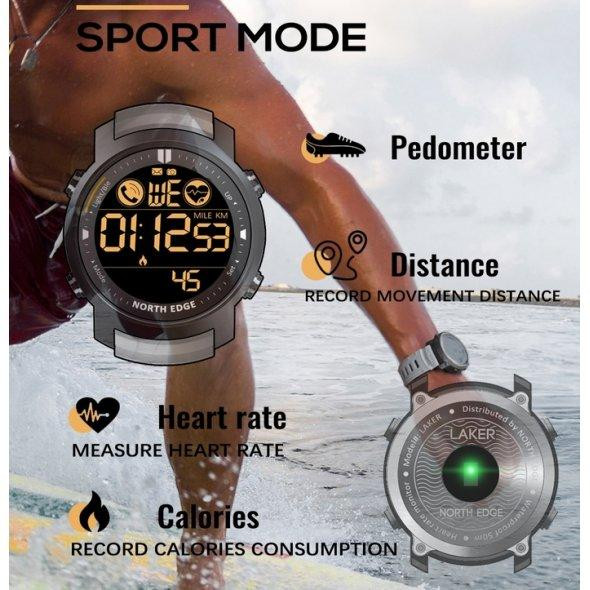 Чоловічий наручний годинник North Edge Laker 5BAR Вінниця - фото 10