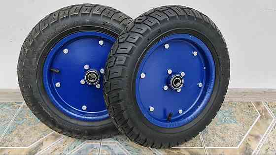 Колесо для тачки Garden joys Розмір 3.50-10 Колесо на візок садовий Колеса для будівельних тачок Біла Церква