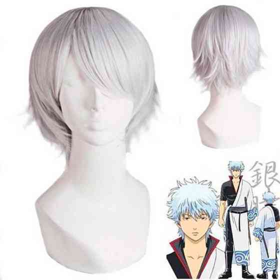 Перука чоловіча косплей аніме "Gintama" - Сірий Вінниця