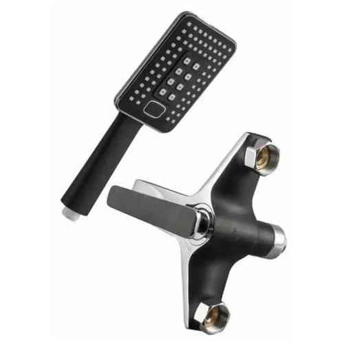 Змішувач для ванни з душовим гарнітуром Frap H57 F3257 чорний/хром Київ