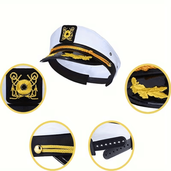 Фуражка капітана морська парадна, вишивка, регулювання. розмір 52-58 Київ - фото 4
