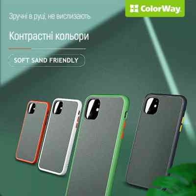 Чехол для мобильного телефона ColorWay Smart Matte Xiaomi Redmi 12 black (CW-CSMXR12-BK) Винница
