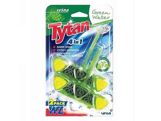 Блок для туалетів 2штх40г Чотирьохфазний 4в1 Green Water Forest ТМ TYTAN Київ