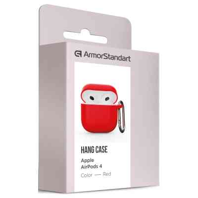 Чохол для навушників Armorstandart Hang Case для Apple AirPods 4 Red (ARM81293) Вінниця