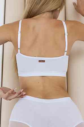 Бюстгальтер без кісточок на резинці знизу (без застібок) TotalFit T51-KHL11 XL, Білий Київ
