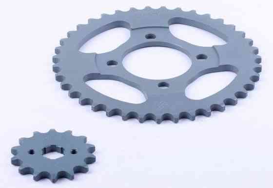 Зірка, к-т 2 шт.: задня + передня 39Т/14Т - 420Н мопед Дельта Мукачево