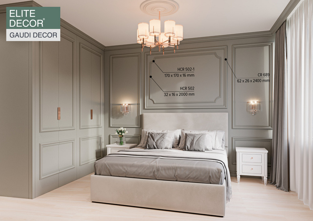 Угловой элемент полиуретановый Grand Decor HCR 502-1 Днепр - изображение 5