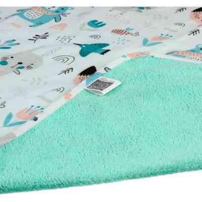 Пеленки для младенцев Еко Пупс Eco Cotton непромокаемая двухсторонняя 65 х 90 см Звери на лесной лужайке Белая (EPG10N-6590bb) Винница