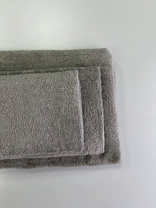 Махровое полотенце Ideal Textile 70х140 см однотонное (56860538) сірий Черновцы - изображение 5