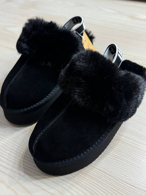 Уггі жіночі Itts 1701-1 капці з опушкою і резинкою на платформі чорні, 41, 25,5 см Київ - фото 4