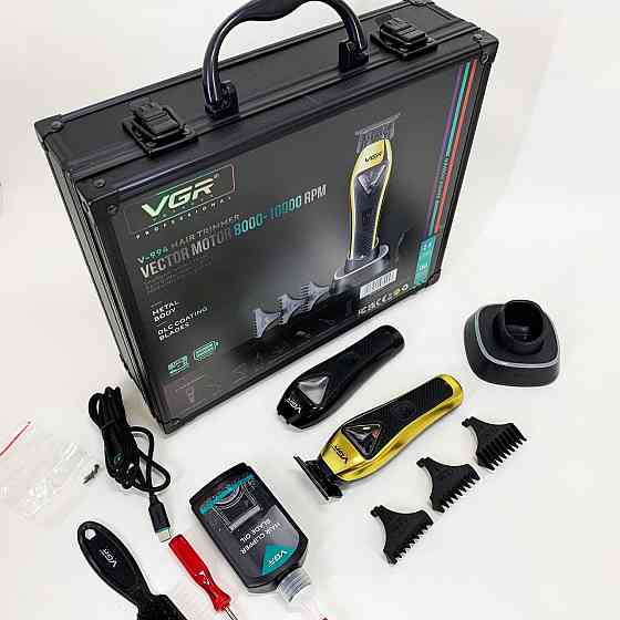 Машинка для стрижки волосся і потилиці VGR V-994, Професійна машинка для стрижки волосся з насадками YP-87 Івано-Франківськ