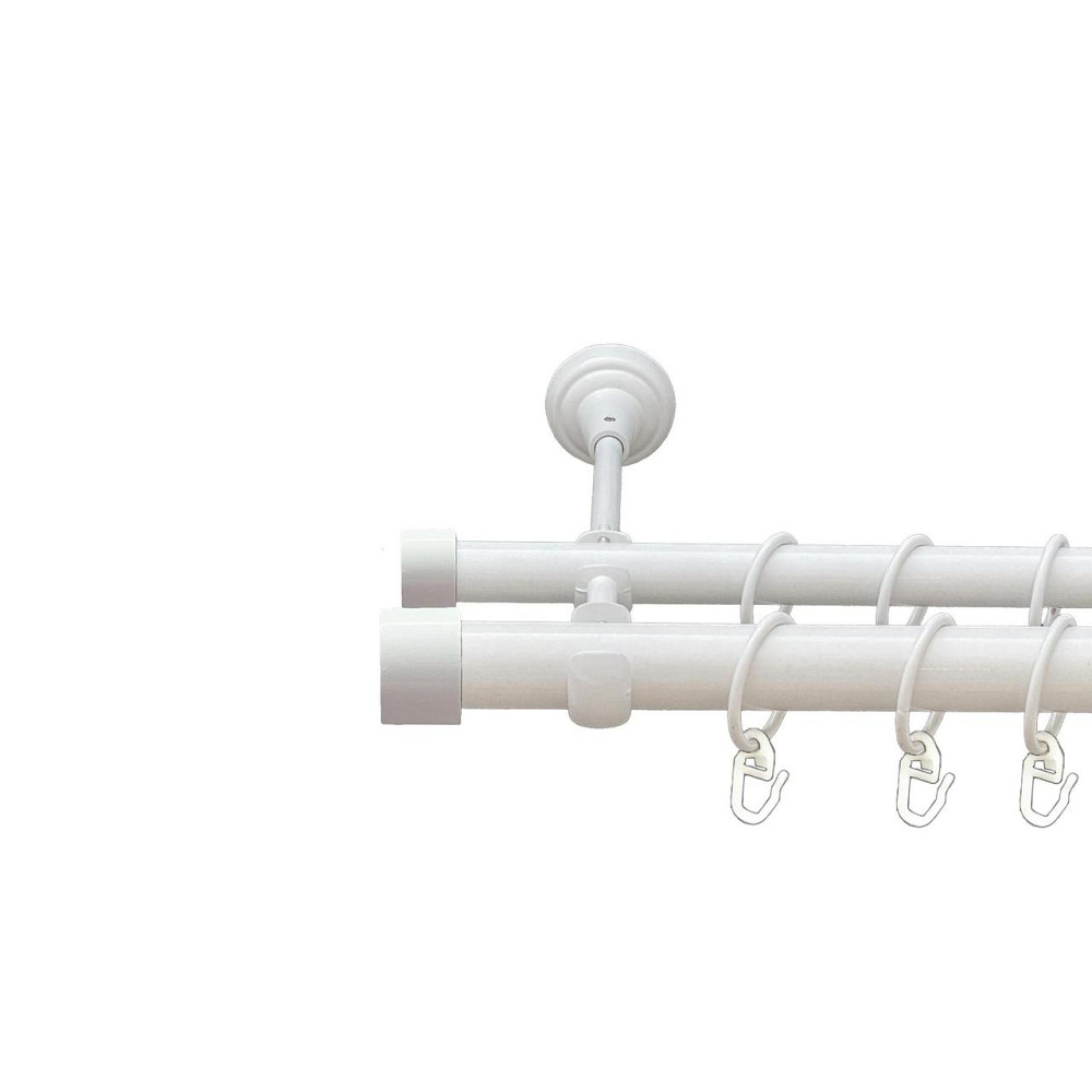 Карниз Orvit Заглушка металевий дворядний відкритий гладка труба кільце металеве Арктіс 25\19 мм 200 см (00-00027608) Львів - фото 1