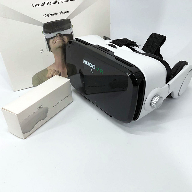 Виар бокс VR BOX Z4, Очки виртуальной реальности с сенсорами, VR-очки белые, Очки для смартфона VM-26 Киев - изображение 6