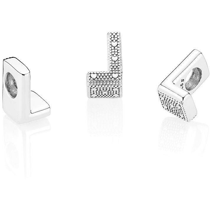 Срібна намистина Пандора  "Літера L" 797466 MasterSem Київ - фото 2