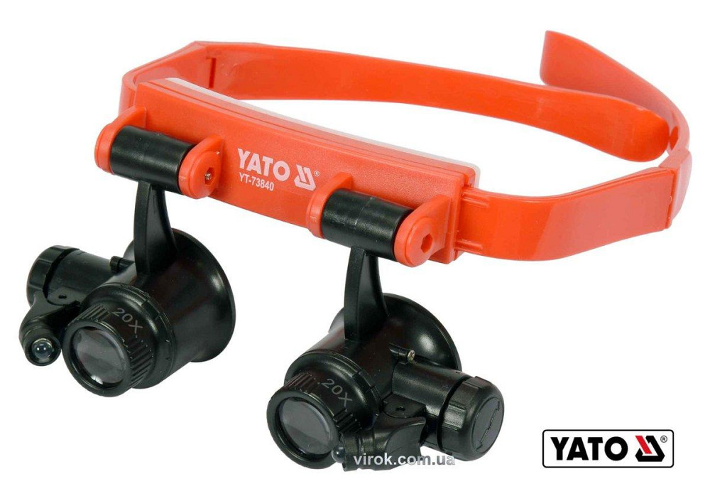 Лупи на голову з підсвіткою YATO: 2 LED, 4 пари з кратністю: х10, х15, х20, х25 [60/240] Одеса - фото 1