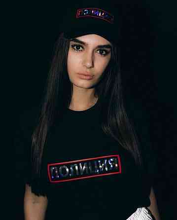 Чорна жіноча футболка ПОЛІЦІЯ Чернівці