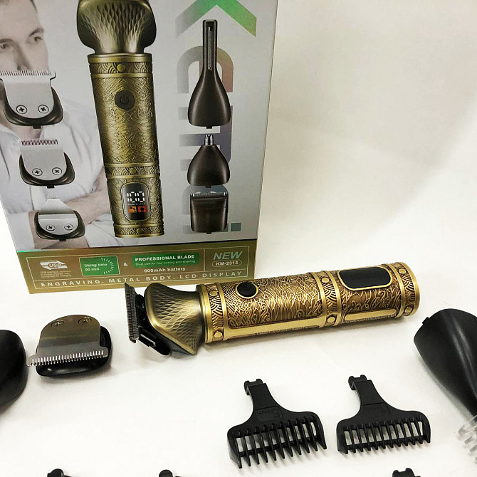 Электробритва для головы Kemei KM-2313, Машинка для стрижки мужская, Машинка для стрижки PS-308 волос головы Киев - изображение 2