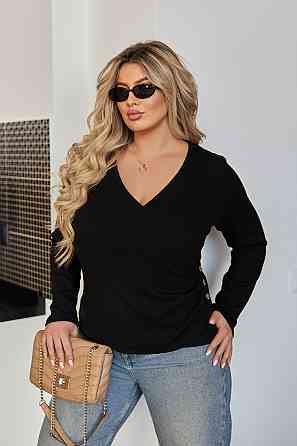 Легкая кофточка в рубчик на запах 