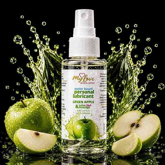 2в1 лубрикант та масажний гель - MyLove Aroma Series Intim&Massage Green Apple, 50 мл Sex Aura Київ