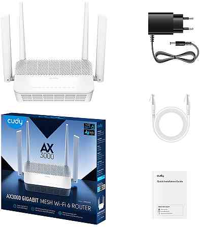 Маршрутизатор Cudy WR3000S, AX3000 Gigabit Wi-Fi 6 Mesh Router Вінниця